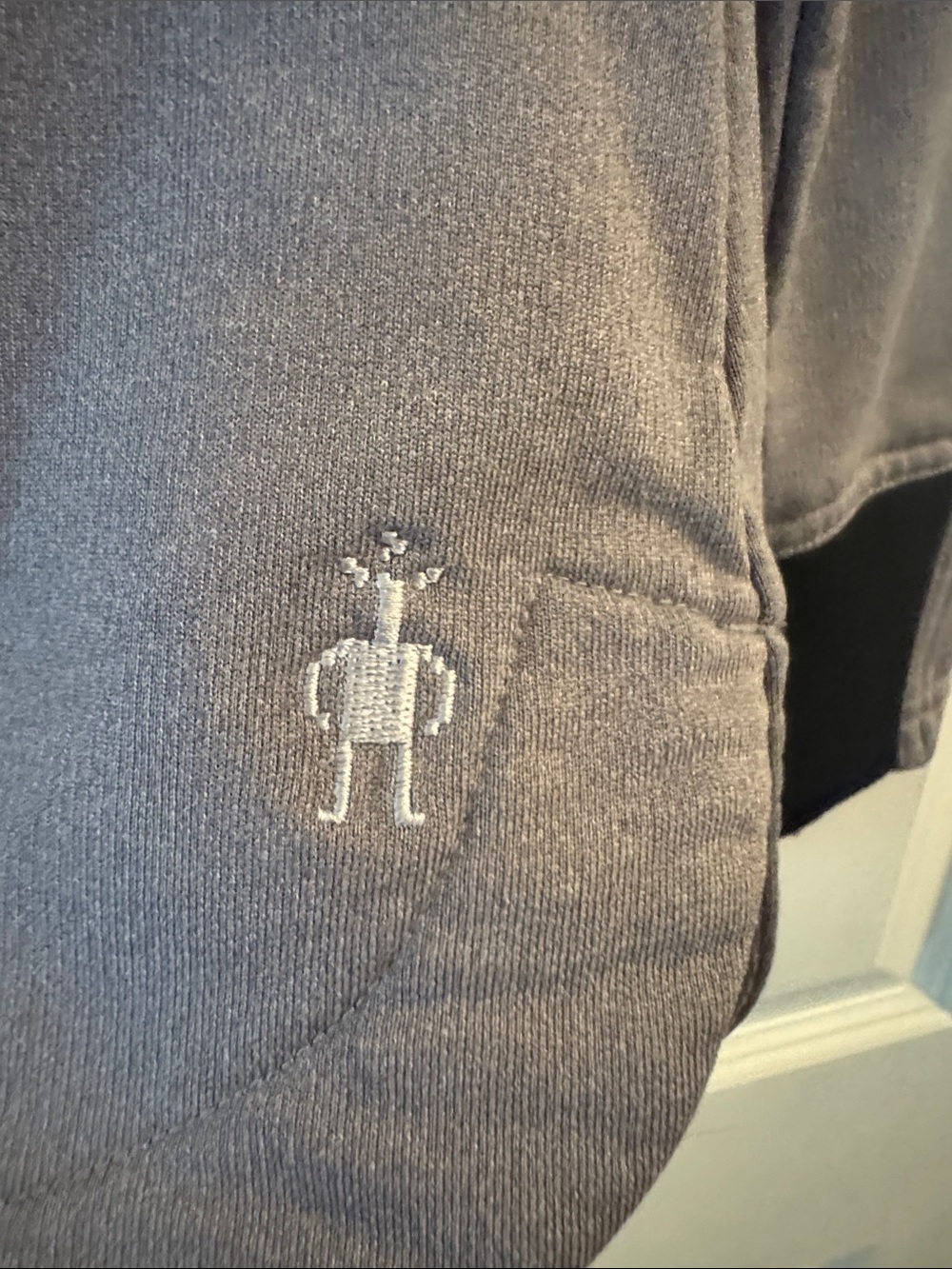 Smartwool Gray Quarter-Zip Layering Top with Black Zipper - Picture 3 of 6